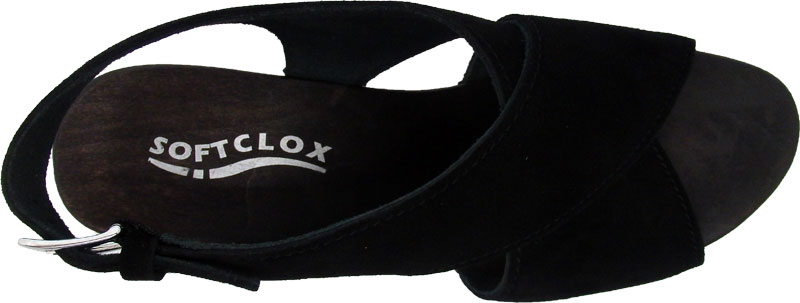 Softclox Sandale RIANA Kaschmir schwarz (dunkel)