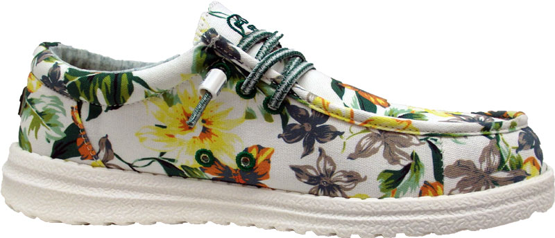 Sneaker flowers green von Fusion