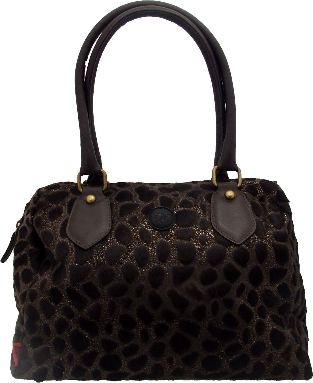 Handtasche aus Fell von Ammann ghepardo braun