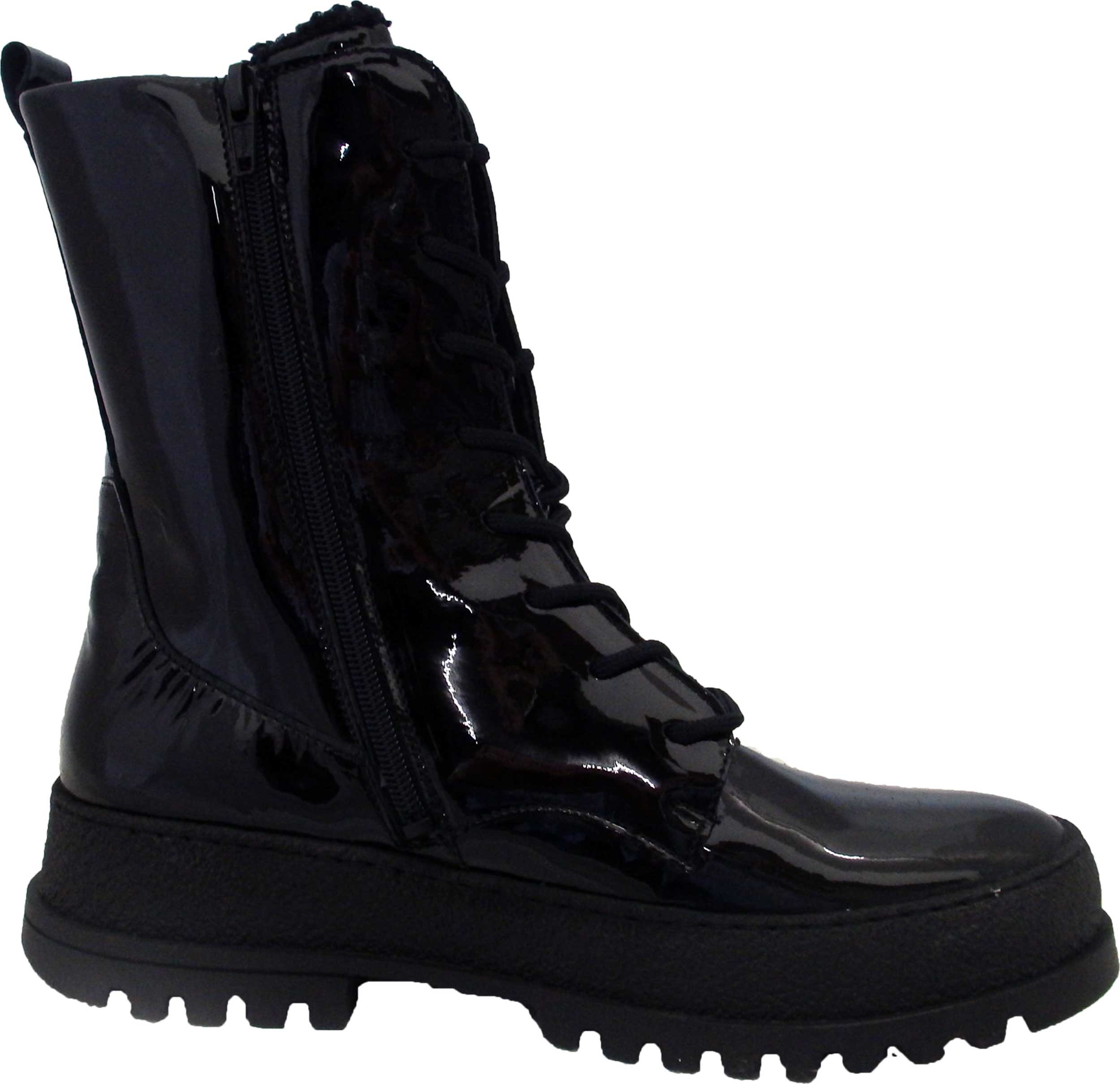 Waldläufer Stiefel H-Tara Lackleder schwarz