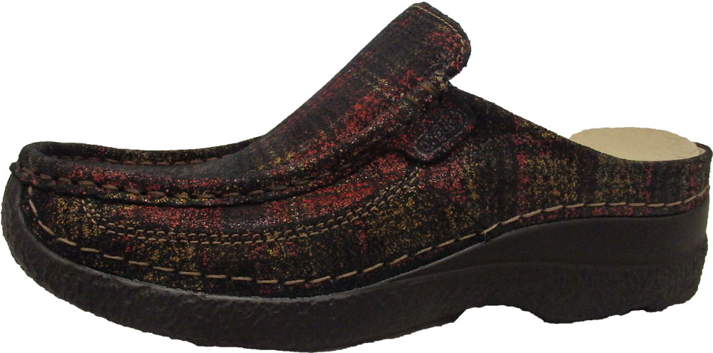 Wolky Pantoffel Roll Slide Glasgow suede red